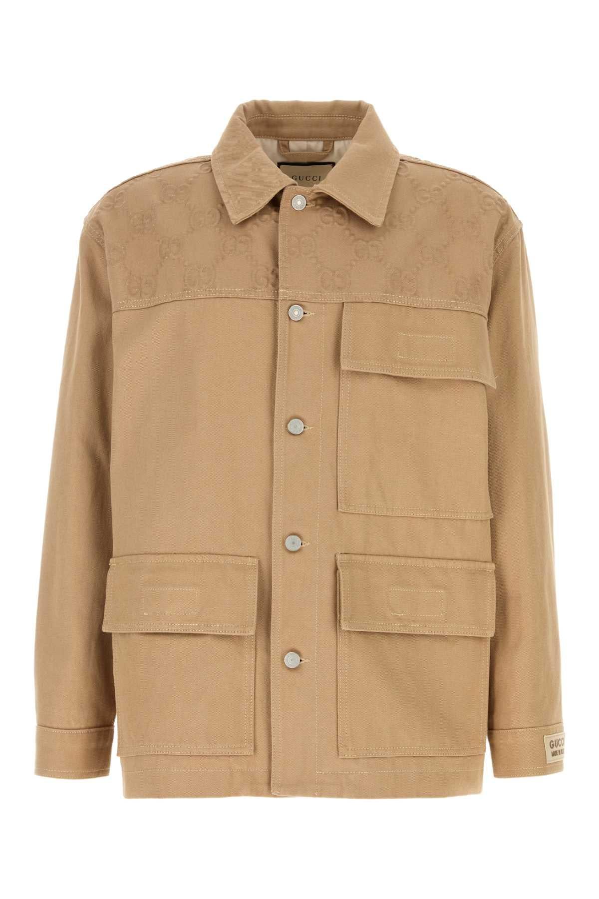 GUCCI Beige Casual Jacket SS24 Men’s Jacket
