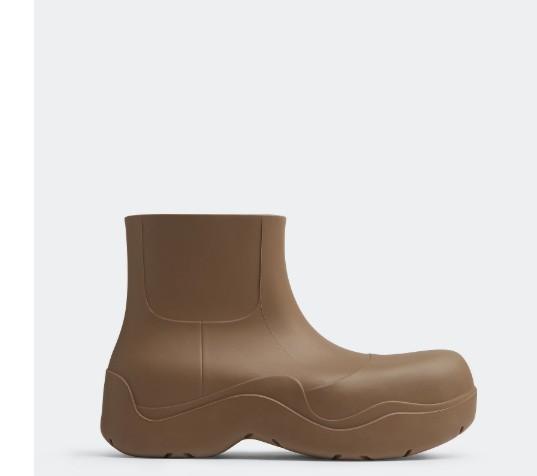 Bottega Veneta Black Rubber Puddle Rain Boots