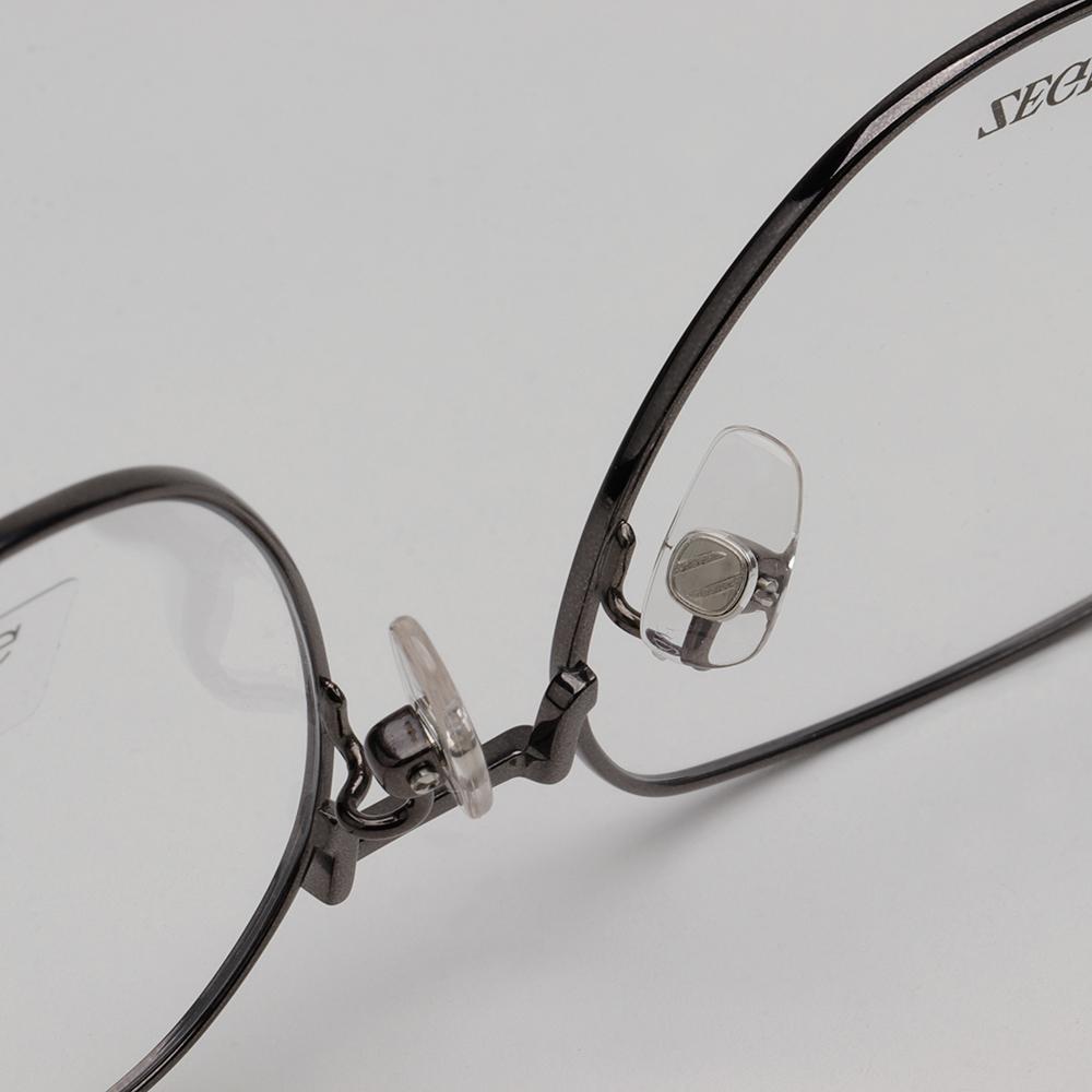 Zegna Titanium Lightweight Square Eyeglass Frames Asian Fit Unisex EZ5241F 009