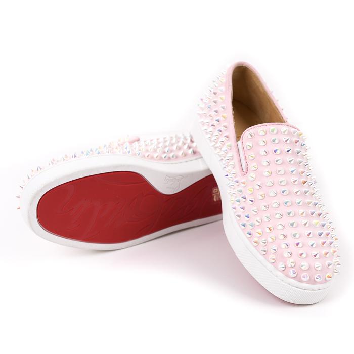 Christian Louboutin Spike Slip-On Low-Top Sneakers