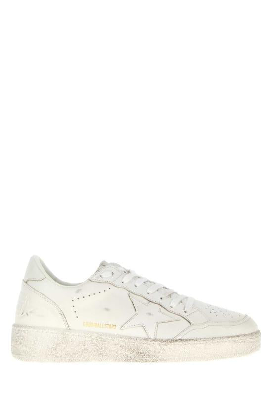 GOLDEN GOOSE White Leather Low-Top Sneakers for Men GMF00804 F007322