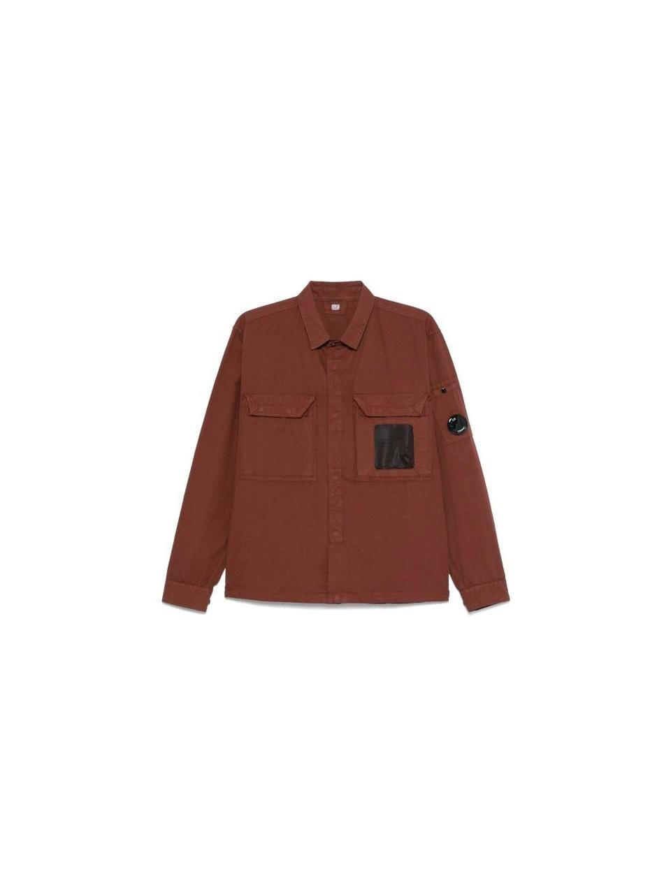 CP Company Garment Dyed Lens Overshirt Organic Cotton Jacket