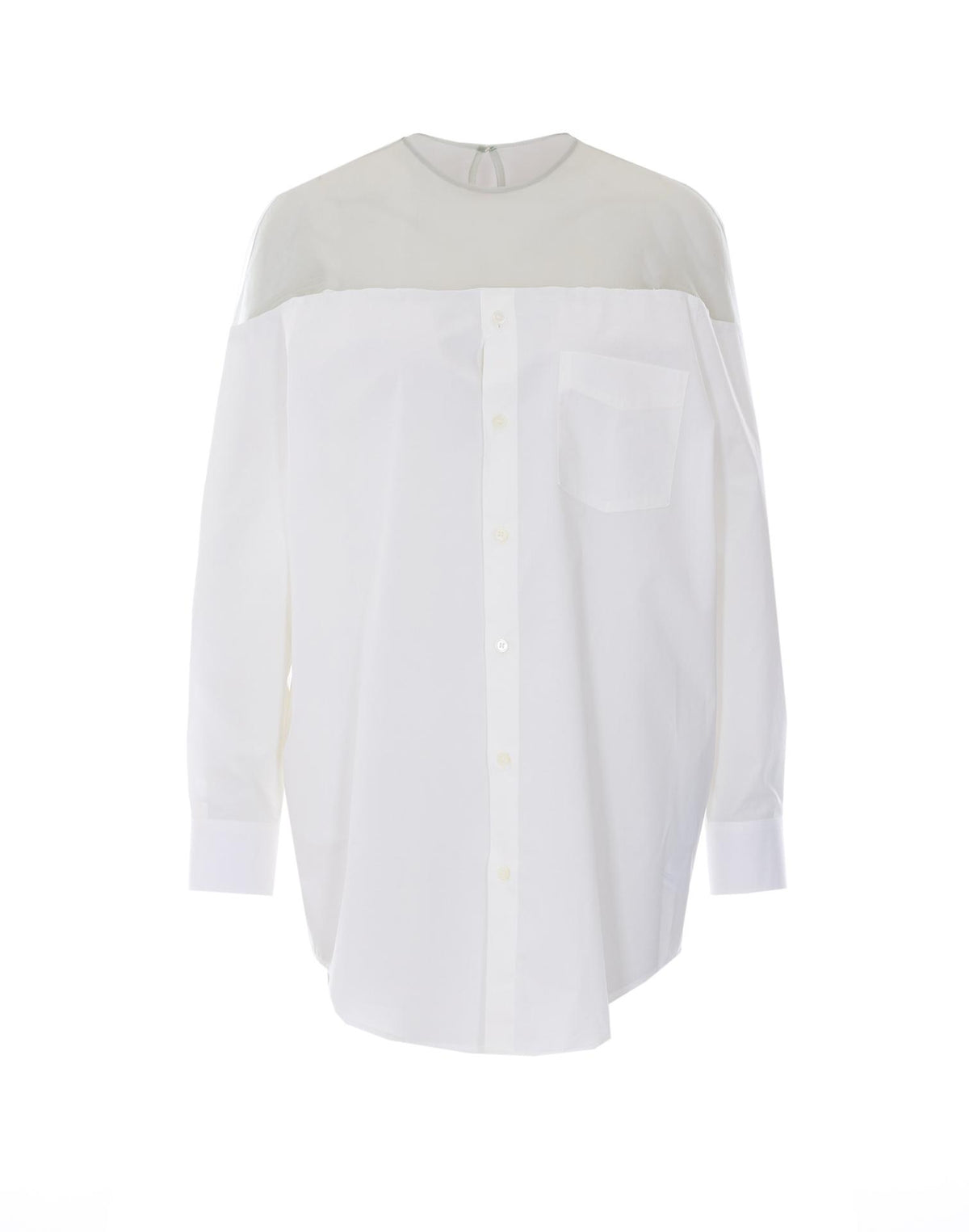 Maison Margiela White Knit Shirt Top