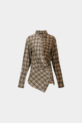 Andersson Bell Men’s Long Sleeve Shirt atb1361w BROWN DOM