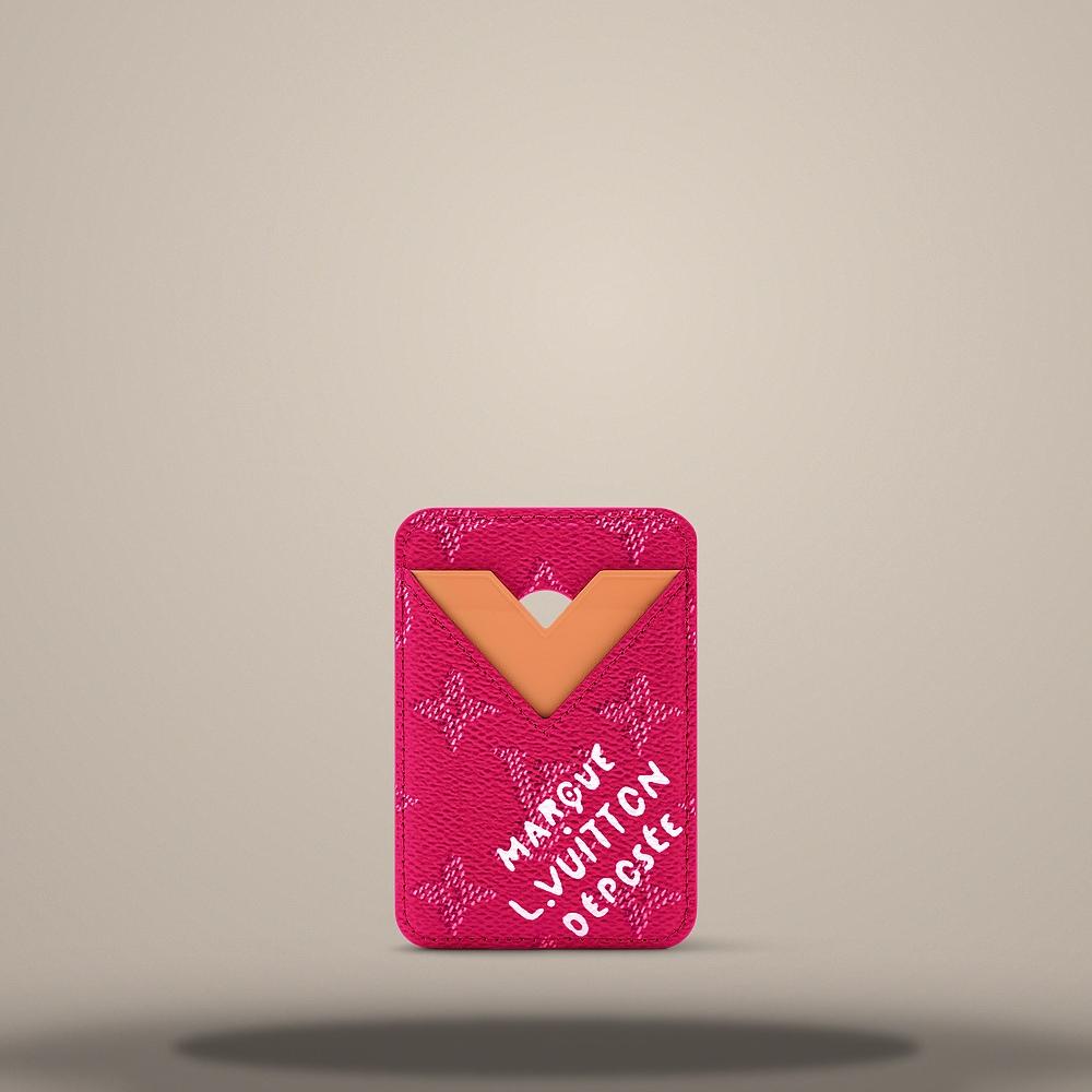 Louis Vuitton Rose Pondicherry Porte Cartes Magnet Card Holder