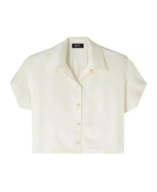 A.P.C. Chemisette Miley Blouse Cotton Beige