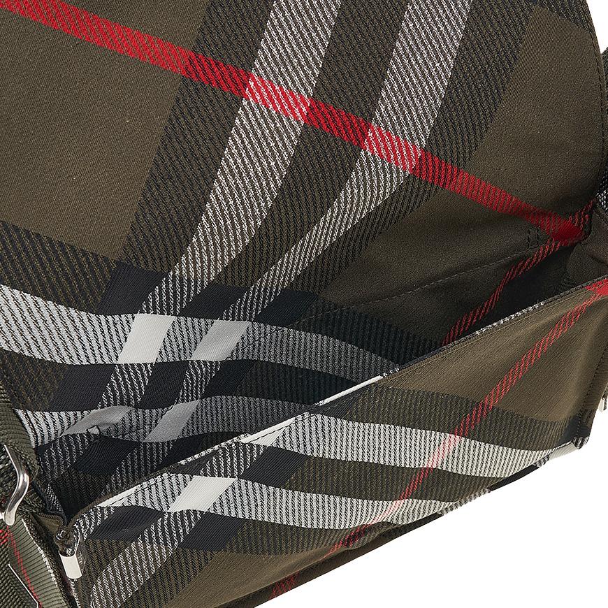 BURBERRY Check Trench Crossbody Bag for Men