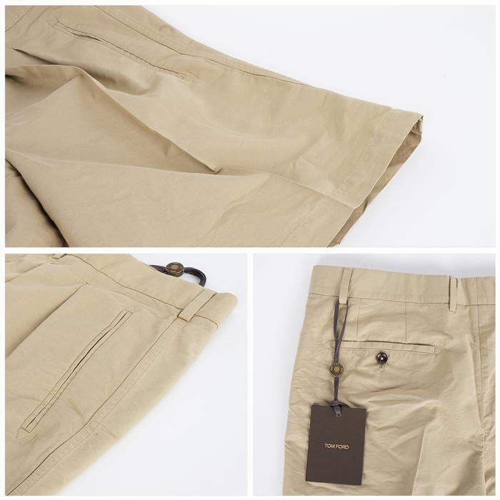 TOM FORD Fluid Poplin Tailored Shorts SSL005 FMC207S25 FG183