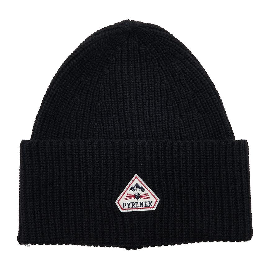 Pyrenex Unisex Logo Patch Knit Beanie HUU011 0009