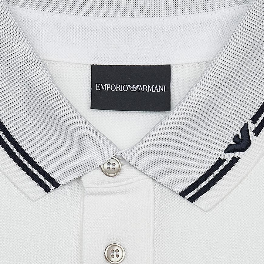 Emporio Armani Men’s Piped Pique Polo Shirt EM000852 AF12955 F0068