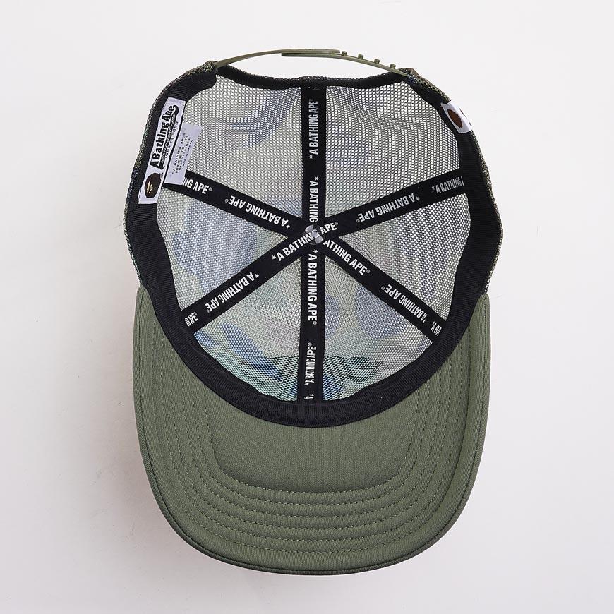 BAPE Men’s First Camo College Cap Green 001 CPM301010 MGRN