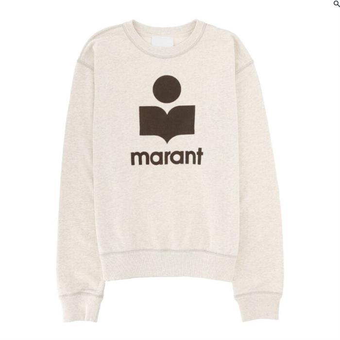 Isabel Marant Ecru Gray MIKYO Sweatshirt Men's Top
