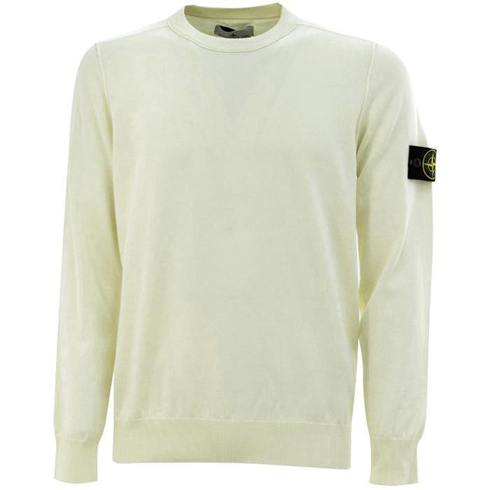 STONE ISLAND Men’s Logo Patch Crewneck Knit Sweater 5100053 S00B2 V0095