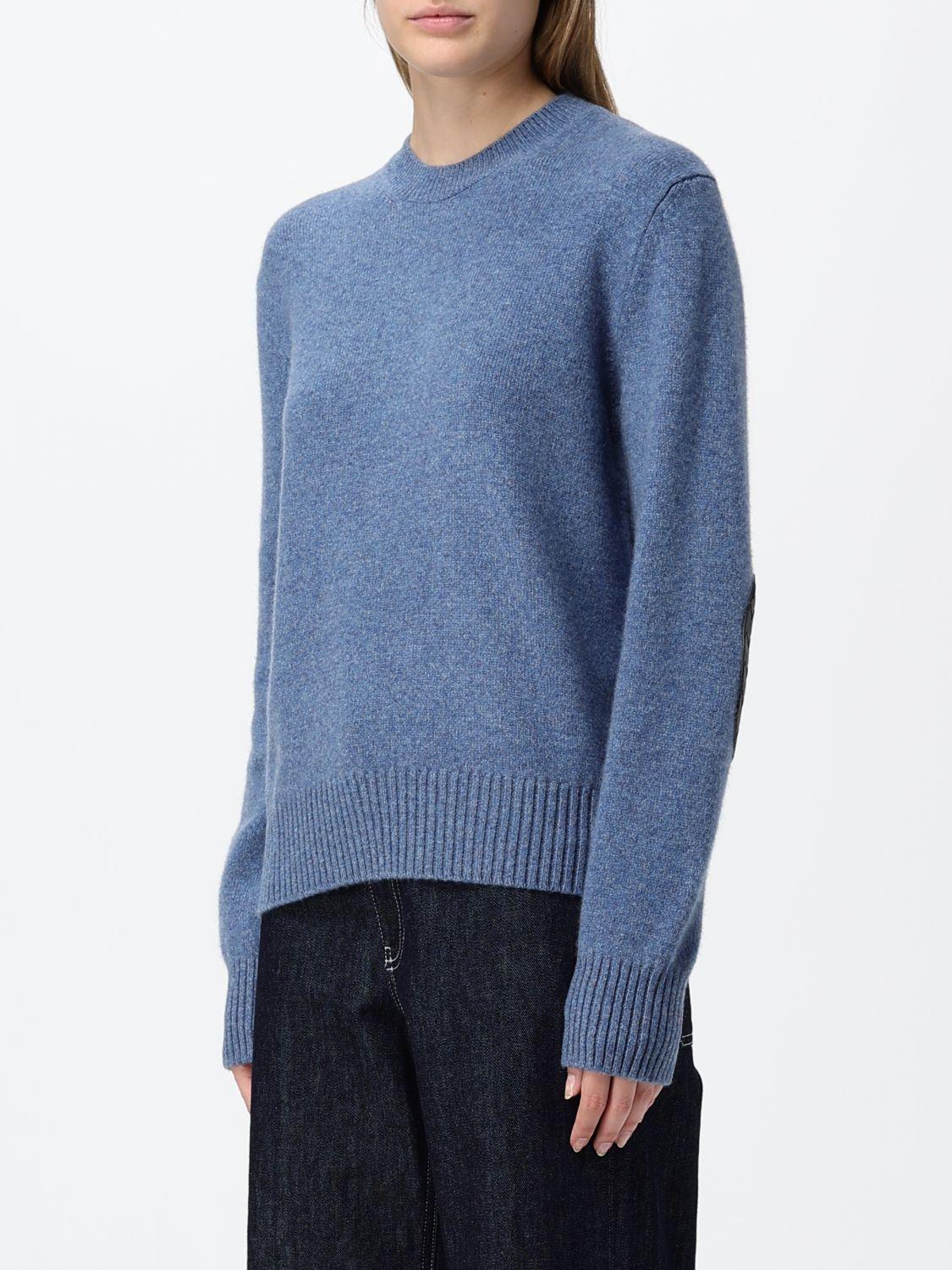 Bottega Veneta Blue Wool Turtleneck Knit Sweater Women