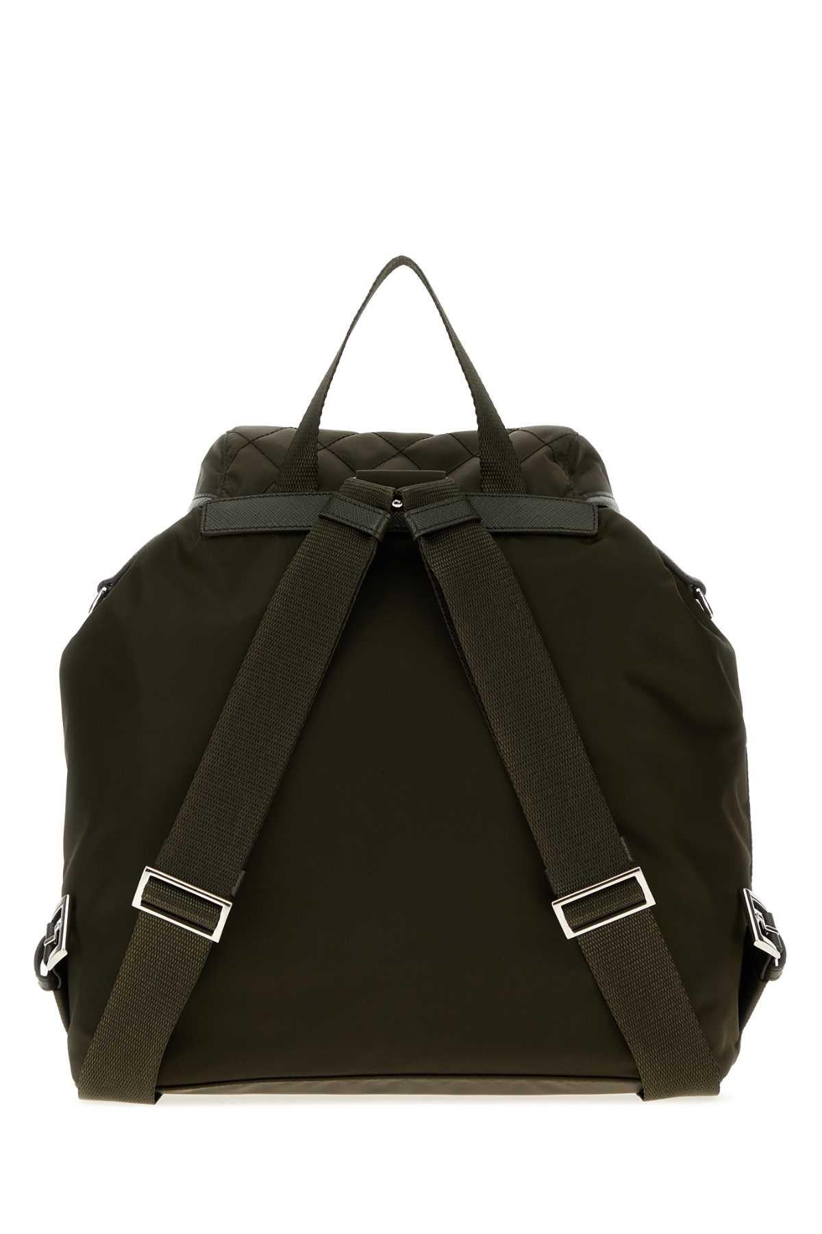 PRADA Zipper Nylon Backpack Black
