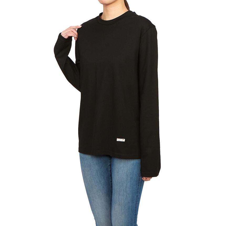 JIL SANDER Women’s Long Sleeve T-Shirt Black Cotton