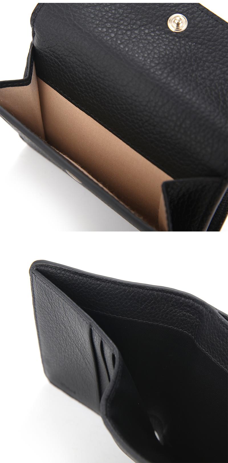 Chloe Black Leather Bifold Wallet for Women