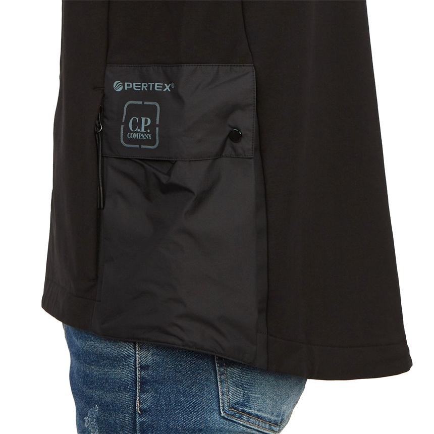 CP Company Men’s Hooded Zip-Up Down Puffer Jacket Black