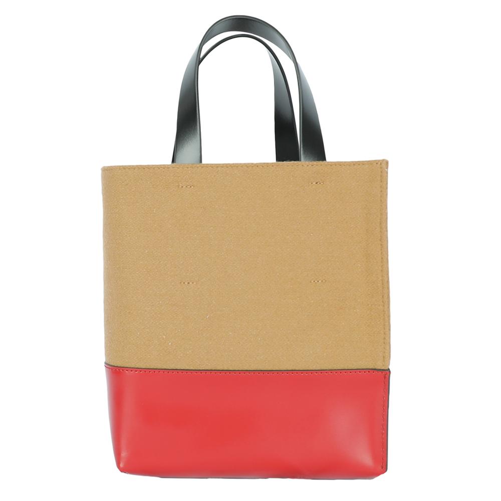 Marni Logo Colorblock Tote Bag