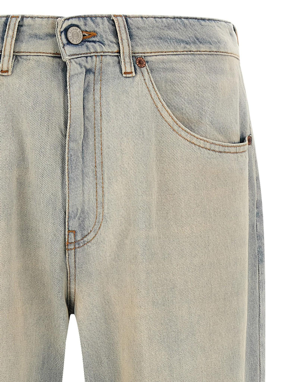 Maison Margiela Blue Denim Jeans Men’s Straight-Leg Pants