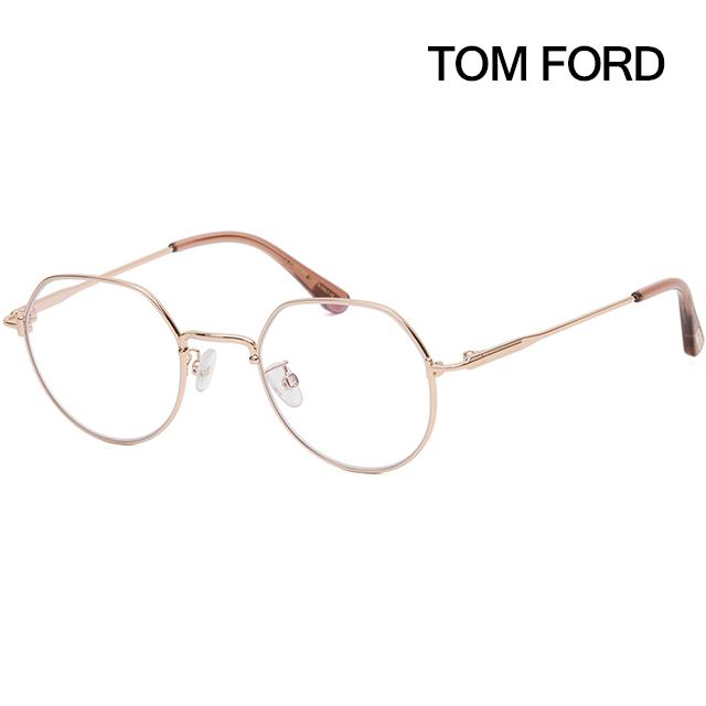 TOM FORD Blue Light Blocking Asian Fit Gold Frame Eyeglasses TF5789KB 028
