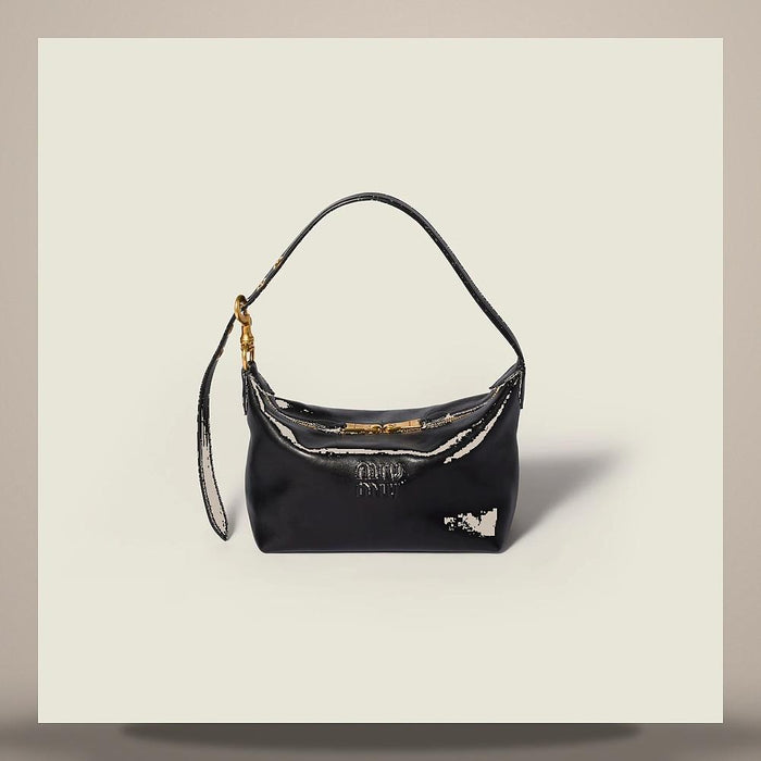 Miu Miu Spirit Nappa Leather Shoulder Bag