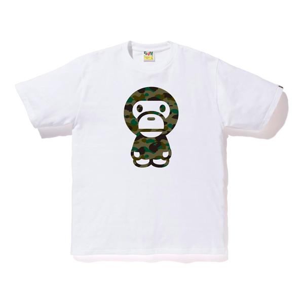 BAPE Giant First Camo Big Baby Milo Short Sleeve T-Shirt 002TEL301006M WHXGR