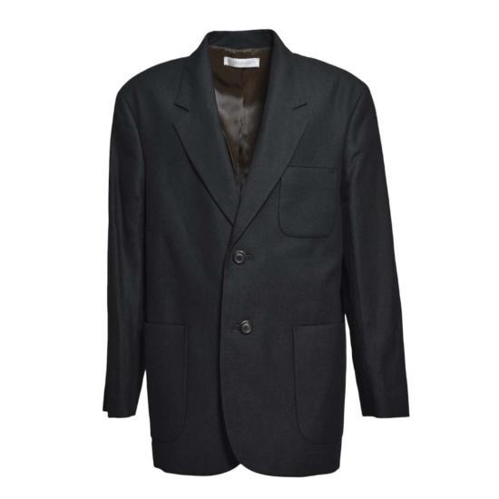 OUR LEGACY Black Wool Blend Overcoat M4240 EB BLACK DOM