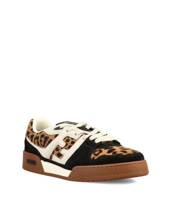 FENDI Match Low-Top Sneakers White Leather