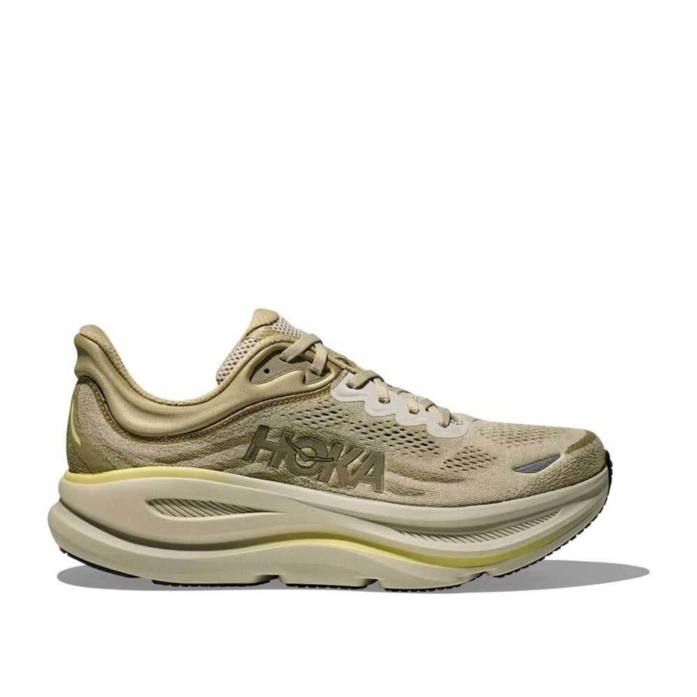 HOKA Bondi 9 Running Shoes Men’s Low-Top Sneakers Gray/Silver 1162011 GSSL