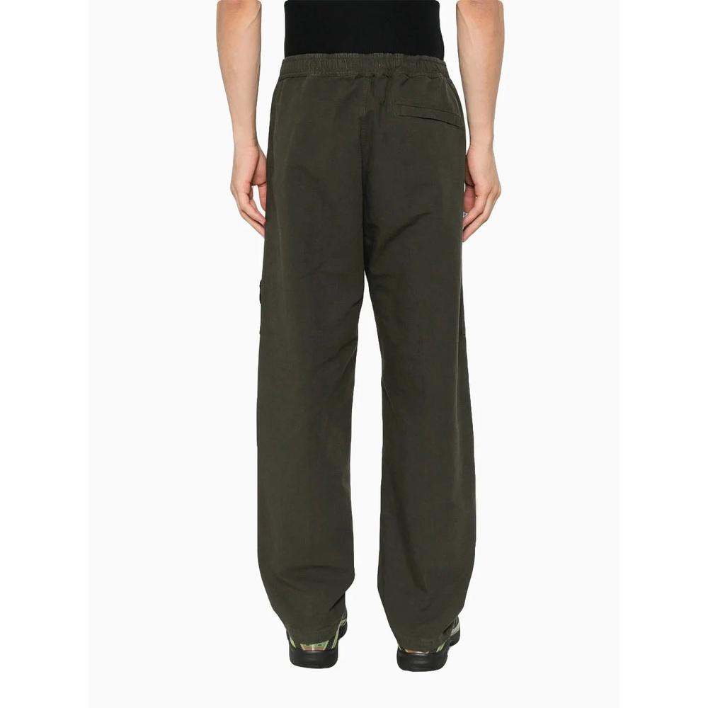 STONE ISLAND Organic Cotton Ripstop Cargo Pants Men Navy