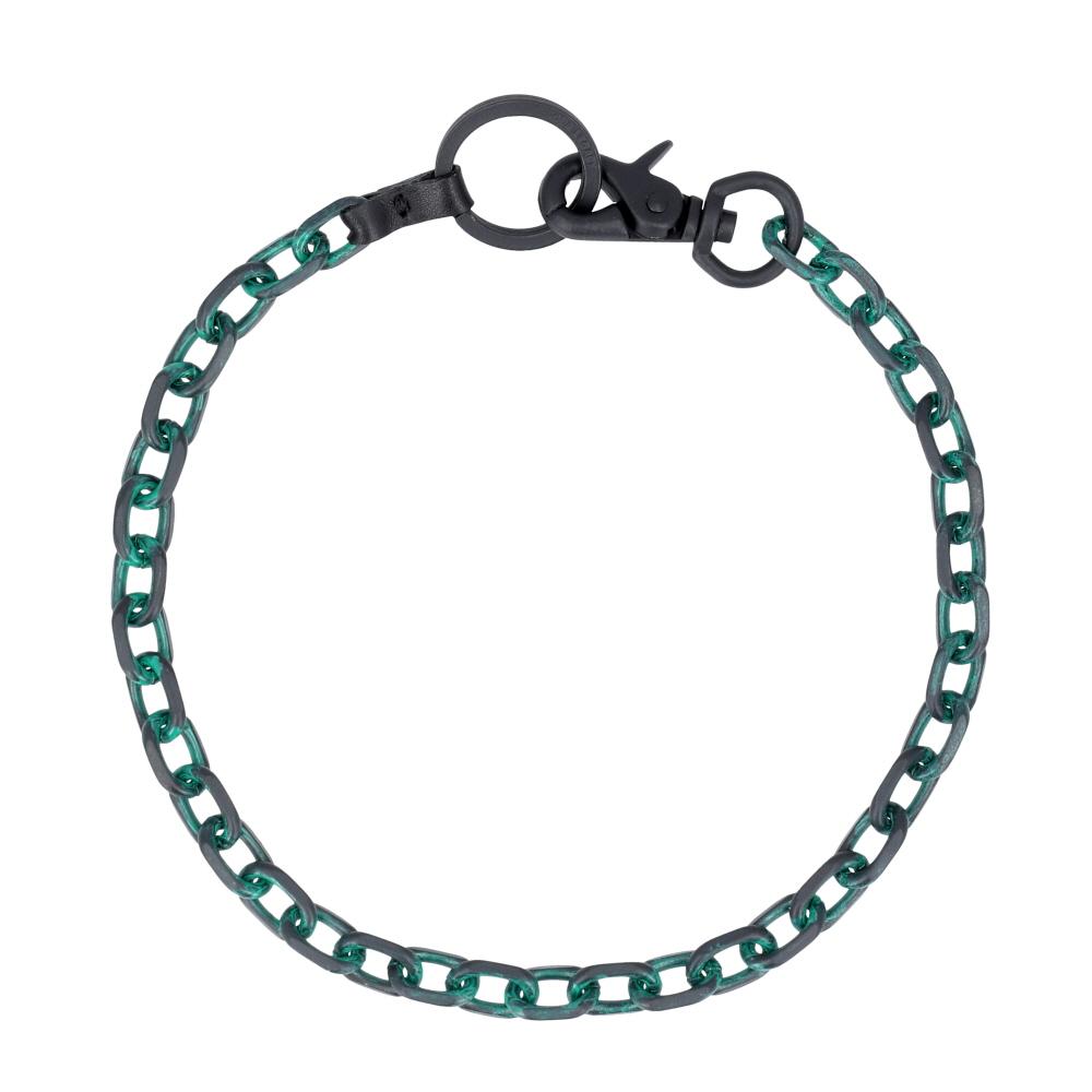 OUR LEGACY Radon Oxidized Green Brass Necklace A4258 LO
