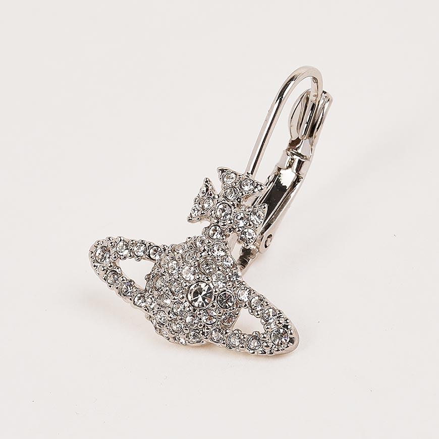 Vivienne Westwood Grace Bas Relief Earrings Silver-Tone