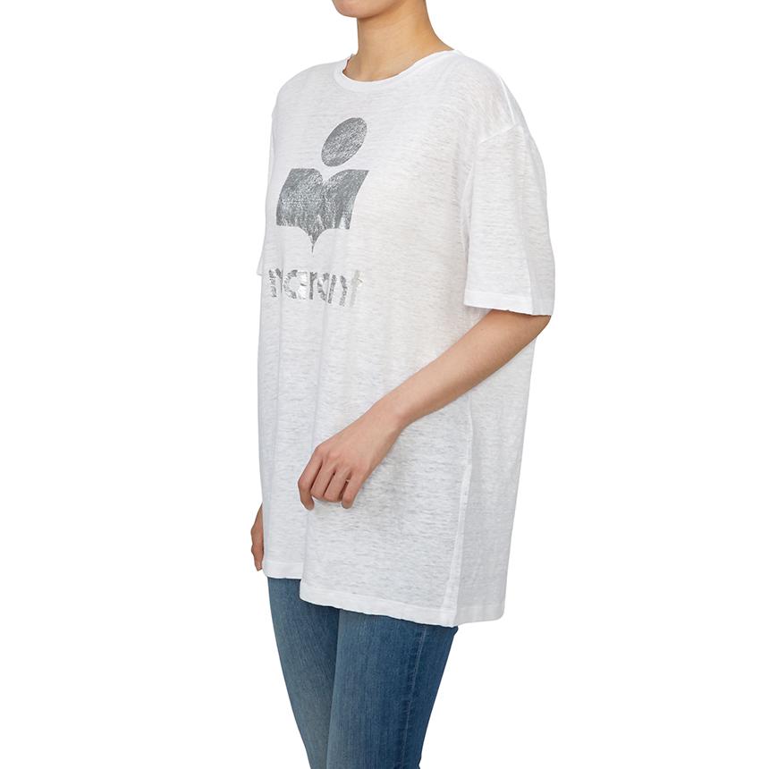 Isabel Marant Zewel Womens Short Sleeve T-Shirt TS0001FB A1N10E 20WH
