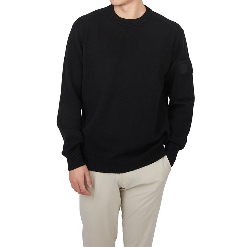CP Company Men’s Round Neck Knit Sweater 17CLKN017A 005528A 999
