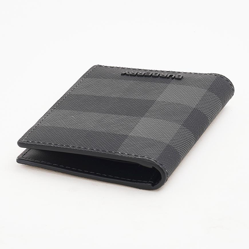BURBERRY Men’s Check Folding Card Holder Wallet