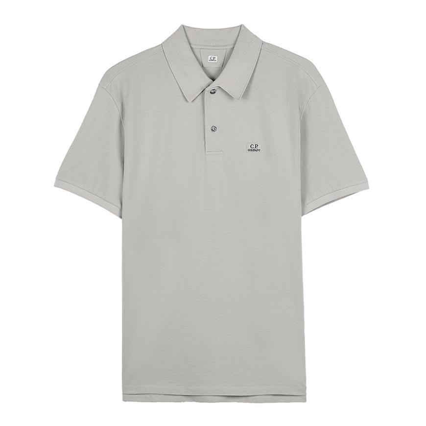 CP Company Men’s Stretch Pique Polo Shirt Gray