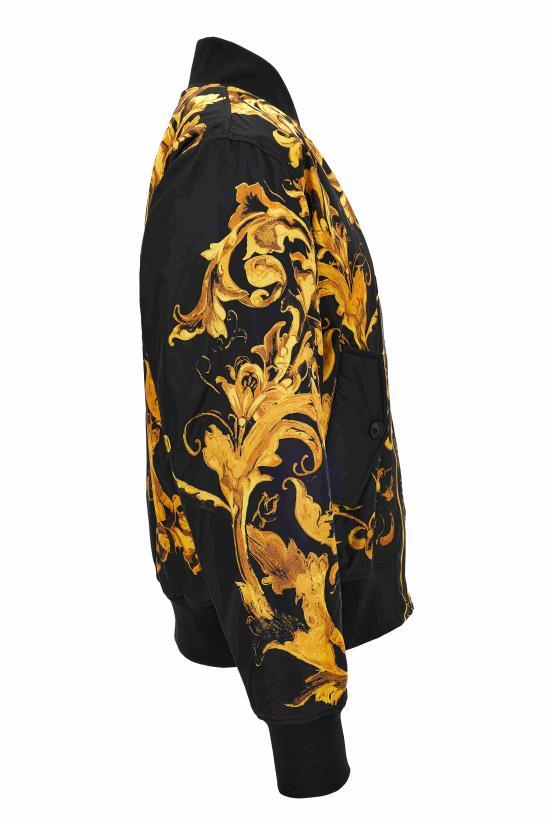Versace Black Down Puffer Jacket 79GASD07 CQ20D G89 BLACK GOLD DOM