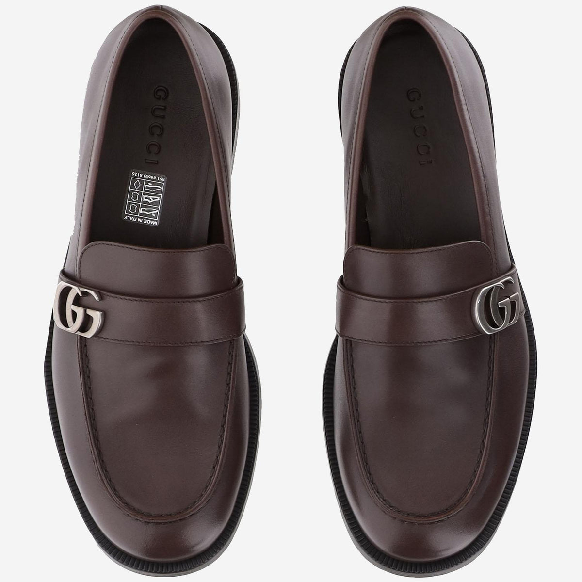 GUCCI Black Leather Loafers