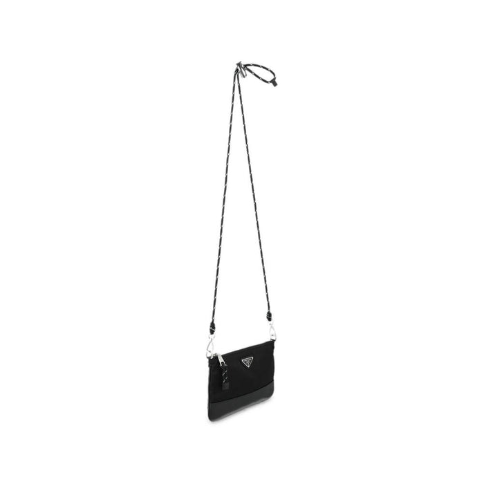 PRADA Black Saffiano Leather Speedlock Smartphone Crossbody Bag