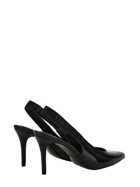 Versace Black Leather Pump Heels 80VA3S52ZS859899 BLACK DOM