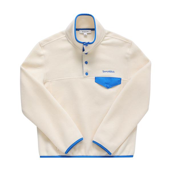 SPORTY&RICH Cream Ocean Unisex Sweatshirt