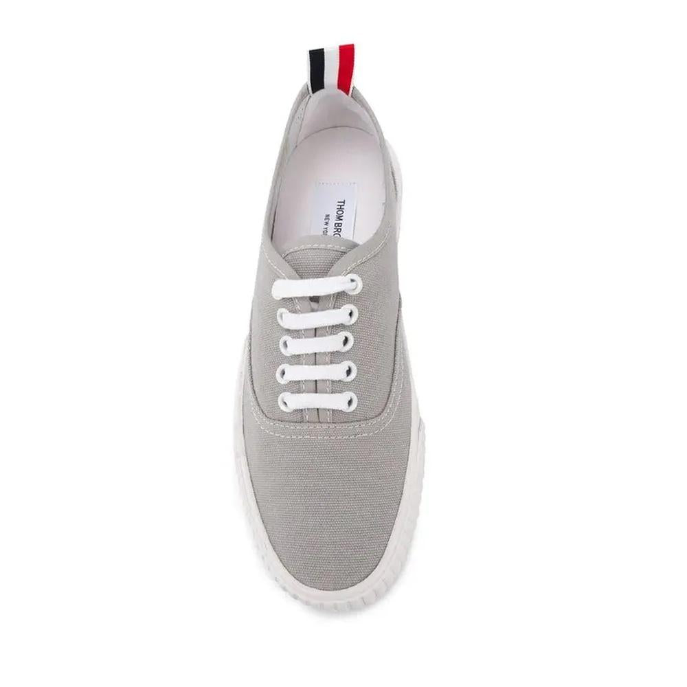 THOM BROWNE Canvas Low-Top Sneakers Women’s Gray
