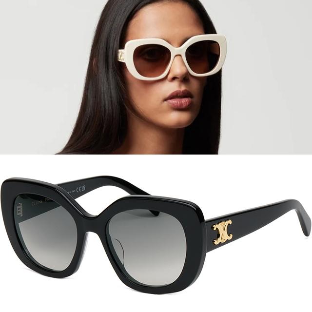 CELINE Triomphe 06 Oversized Acetate Sunglasses Unisex CL40226U