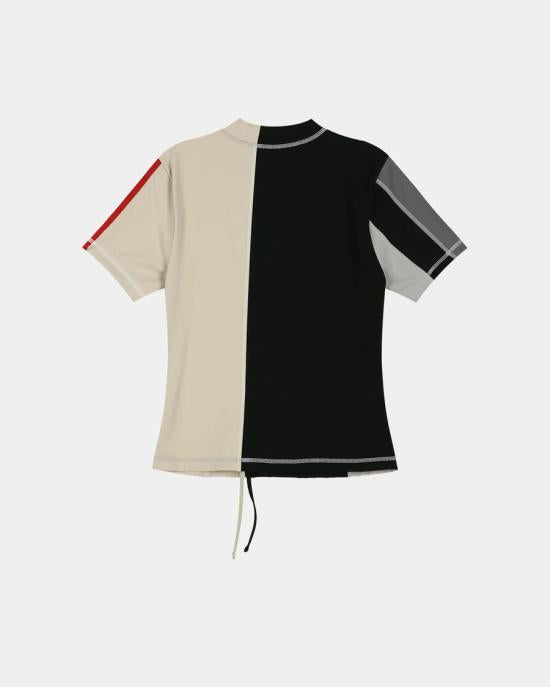 Andersson Bell Short Sleeve T-Shirt for Men atb1468w BLACK BEIGE DOM