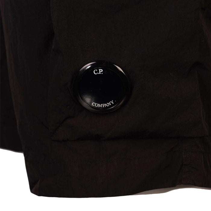 CP Company Lens Patch Cargo Shorts Black