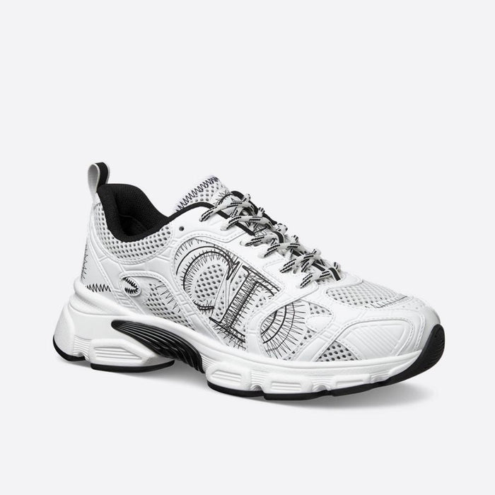 DIOR Chrono Women’s Low-Top Sneakers White Black
