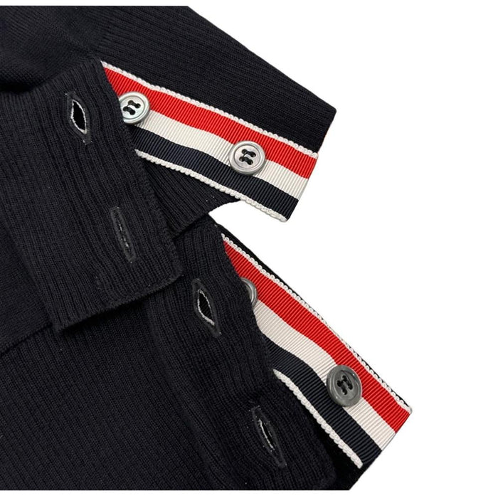 THOM BROWNE Women’s Wool Armband Cardigan Navy