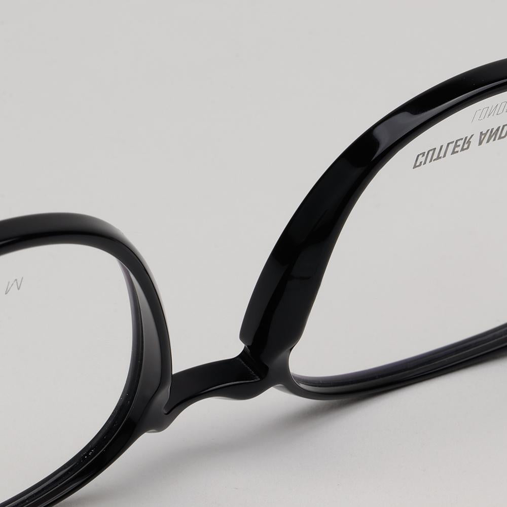 Cutler and Gross Titanium Black Acetate Rim Unisex Eyeglasses Frame CG1303V2 001