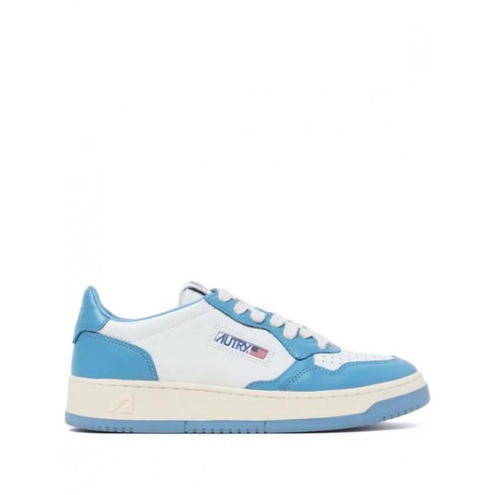 AUTRY Medalist Low Leather Sneakers White/Blue Women’s